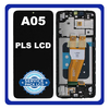 Γνήσια Original Samsung Galaxy A05 4G (SM-A055F, SM-A055F/DS) PLS LCD Display Screen Assembly Οθόνη + Touch Screen  Digitizer Μηχανισμός Αφής + Πλαίσιο Frame Black Μαύρο (Service Pack By Samsung)