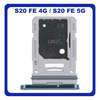 Γνήσια Original Samsung Galaxy S20 FE 4G (SM-G780F), Galaxy S20 FE 5G (SM-G781B) SIM Card Tray + Micro SD Tray Slot Υποδοχέας Βάση Θήκη Κάρτας SIM Cloud Mint Πράσινο GH98-46007D (Service Pack By Samsung)