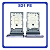 Γνήσιο Original Samsung Galaxy S21 FE 5G, Galaxy S21FE 5G (SM-G990F, SM-G990B/DS) Sim Card Tray Dual Sim Υποδοχέας Θήκης Κάρτας Sim Lavender Μωβ GH98-46790D (Service Pack By Samsung)