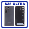 Γνήσια Original Samsung Galaxy S25 Ultra (SM-S938B, SM-S938B/DS)  Rear Back Battery Cover + Camera Lens Πίσω Κάλυμμα Καπάκι Πλάτη Μπαταρίας + Τζαμάκι Κάμερας Titanium Black Μαύρο GH82-36353D (Service Pack By Samsung)