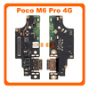Γνήσια Original Poco M6 Pro 4G (2312FPCA6G) USB Type-C Charging Dock Connector Flex Sub Board, Καλωδιοταινία Υπό Πλακέτα Φόρτισης + Microphone Μικρόφωνο 5600040N6P00 (Service Pack By Xiaomi)