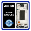 Γνήσια Original Samsung Galaxy A36 5G (SM-A366E, SM-A366E/DS) Super AMOLED LCD Display Screen Assembly Οθόνη + Touch Screen Digitizer Μηχανισμός Αφής + Frame Bezel Σασί Πλαίσιο Black Μαύρο GH82-36841A (Service Pack By Samsung)