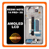 Γνήσια Original Xiaomi Redmi Note 14 Pro Plus 5G, Redmi Note 14 Pro+ 5G (24115RA8EG) AMOLED LCD Display Screen Assembly Οθόνη + Touch Screen Digitizer Μηχανισμός Αφής + Frame Bezel Πλαίσιο Σασί Lavender Purple Μωβ 5600180O16U00 (Service Pack By Xiaomi)