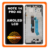 Γνήσια Original Xiaomi Redmi Note 14 Pro 4G (24116RACCG) AMOLED LCD Display Screen Assembly Οθόνη + Touch Screen Digitizer Μηχανισμός Αφής + Frame Bezel Πλαίσιο Σασί Midnight Black Μαύρο 560003000O600 (Service Pack By Xiaomi)