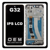 HQ OEM Συμβατό Με Motorola Moto G32 (XT2235-2, XT2235-3) IPS LCD Display Screen Assembly Οθόνη + Touch Screen Digitizer Μηχανισμός Αφής + Frame Bezel Μεσαίο Πλαίσιο Black Μαύρο (Premium A+)