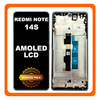 Γνήσια Original Xiaomi Redmi Note 14S (2502FRA65G) AMOLED LCD Display Screen Assembly Οθόνη + Touch Screen Digitizer Μηχανισμός Αφής + Frame Bezel Σασί Blue Μπλε 56000100N6R00 (Service Pack By Xiaomi)