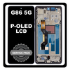Γνήσια Original Motorola Moto G86 (XT2527-2) P-OLED LCD Display Screen Assembly Οθόνη + Touch Screen Digitizer Μηχανισμός Αφής + Frame Bezel Πλαίσιο Spellbound Μαύρο 5D68C30474 (Service Pack By Motorola)