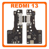 Γνήσια Original Xiaomi Redmi 13, Redmi13 (2404ARN45A, 24040RN64Y) USB Type-C Charging Dock Connector Flex Sub Board, Καλωδιοταινία Υπό Πλακέτα Φόρτισης + Microphone Μικρόφωνο 560002N19A00 (Service Pack By Xiaomi)