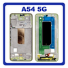 Γνήσια Original Samsung Galaxy A54 5G (SM-A546V, SM-A546U) LCD Front Housing LCD Middle Frame Bezel Plate Μεσαίο Πλαίσιο Awesome Lime Πράσινο GH98-48068C (Service Pack By Samsung)