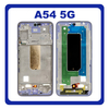 Γνήσια Original Samsung Galaxy A54 5G (SM-A546V, SM-A546U) LCD Front Housing LCD Middle Frame Bezel Plate Μεσαίο Πλαίσιο Awesome Violet Μωβ GH98-48068D (Service Pack By Samsung)