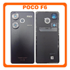 Γνήσια Original Xiaomi Poco F6 (24069PC21G, 24069PC21I) Rear Back Battery Cover Πίσω Κάλυμμα Καπάκι Πλάτη Μπαταρίας + Camera Lens Τζαμάκι Κάμερας Black Μαύρο 5600070N16T00 (Service Pack By Xiaomi)