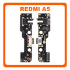 Original Γνήσιο​ Xiaomi Redmi A5 (25028PC03G, 25028RN03A), USB Type-C Charging Dock Connector Flex Sub Board, Καλωδιοταινία Υπό Πλακέτα Φόρτισης + Microphone Μικρόφωνο 5600060C3ZN00 / 56000200C3Z00​​ (Service Pack By Xiaomi)