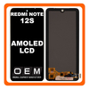 HQ OEM Συμβατό Με Xiaomi Redmi Note 12S 4G (2303CRA44A, 23030RAC7Y) AMOLED LCD Display Screen Assembly Οθόνη + Touch Screen Digitizer Μηχανισμός Αφής + Black Μαύρο (Premium A+)