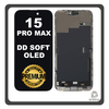HQ OEM Συμβατό Με Apple iPhone 15 Pro Max, iPhone15 Pro Max (A2849, A3105, A3106, A3108) DD Soft LTPO Super Retina XDR OLED LCD Display Screen Assembly Οθόνη + Touch Screen Digitizer Μηχανισμός Αφής Black Μαύρο (Premium A+)