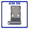 Γνήσια Original Samsung Galaxy A36 5G (SM-A366E, SM-A366E/DS)​ SIM Card Tray + Micro SD Tray Slot Υποδοχέας Βάση Θήκη Κάρτας SIM  Awesome ​Black Μαύρο GH98-49933A​ (Service Pack By Samsung)