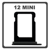 Original for Apple iPhone 12 Mini , iPhone12 Mini (A2399, A2176, A2398) SIM Card Tray Black Μαύρο Pulled
