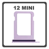 Original for Apple iPhone 12 Mini , iPhone12 Mini (A2399, A2176, A2398) SIM Card Tray Purple Μωβ Pulled