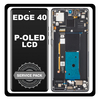Γνήσια Original Motorola Moto Edge 40 (XT2303-2) P-OLED LCD Display Screen Assembly Οθόνη + Touch Screen Digitizer Μηχανισμός Αφής + Frame Bezel Πλαίσιο Σασί Black Μαύρο 5D68C22670 (Service Pack By Motorola)