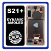 Γνήσιο Original Samsung Galaxy S21+ 5G S21 Plus 5G 2021 (G996B, G996B/DS) Dynamic AMOLED LCD Display Screen Assembly Οθόνη + Touch Screen Digitizer Μηχανισμός Αφής + Frame Bezel Πλαίσιο Σασί No Camera Phantom Violet Μωβ GH82-24554B (Renewed)