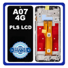Γνήσια Original Samsung Galaxy A07 4G (SM-A075B, SM-A075B/DS) PLS LCD Display Screen Assembly Οθόνη + Touch Screen  Digitizer Μηχανισμός Αφής + Πλαίσιο Frame Black Μαύρο GH81-28044A (Service Pack By Samsung)