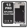 HQ OEM For Apple iPhone 13 Pro (A2638, A2483) APLONG InCell FHD 120HZ LCD Display Screen Assembly Οθόνη + Touch Screen Digitizer Μηχανισμός Αφής Black Μαύρο (Premium A+) (Lifetime Warranty Για Συνεργατες B2B)