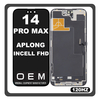 HQ OEM Συμβατό Με Apple iPhone 14 Pro Max, iPhone 14 ProMax (A2894, A2651), APLONG In-Cell-FHD, InCell-FHD 120HZ LCD Display Screen Assembly Οθόνη + Touch Screen Digitizer Μηχανισμός Αφής With IC Removable Black Μαύρο (Premium A+) (Lifetime Warranty Για Συνεργατες B2B)