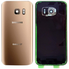 OEM HQ Samsung G935 Galaxy S7 Edge Battery cover Καπάκι Μπαταρίας Gold + Camera Lens