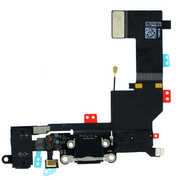 HQ OEM Iphone 5s Dock Charge Connector flex and Headphone Jack Καλωδιοταινία φόρτισης & Υποδοχή Ακουστικών black