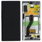 Γνήσια Original Samsung Galaxy Note 10+ Plus SM-N975F N975 Oled Οθόνη LCD Display Screen + Touch Screen DIgitizer Μηχανισμός Αφής + Frame Πλαίσιο White GH82-20838B
