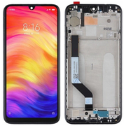 HQ OEM Xiaomi Redmi Note 7, Note7 (M1901F7G) Lcd Screen Display Οθόνη + Touch Screen Digitizer Μηχανισμός Αφής + Frame Πλαίσιο Σασί  Black Μαύρο