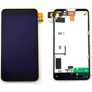 Γνήσιο Original Lumia 630 635 Lcd Οθόνη + Touch Screen Digitizer Οθόνη Αφής + Πλαίσιο Frame Black Μαύρο