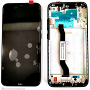 Γνήσιο Original Xiaomi Redmi Note 8, Note8 Lcd Screen Display Οθόνη + Touch Screen Digitizer Μηχανισμός Αφής + Πλαίσιο Frame Black Μαύρο 5600050C3J00 (Service Pack By Xiaomi)