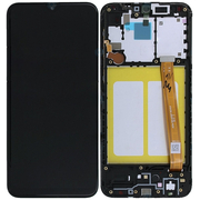 Γνήσια Original Samsung Galaxy A20e 2019 (SM-A202F) Οθόνη LCD Display Screen + Touch Screen DIgitizer Μηχανισμός Αφής + Frame Πλαίσιο GH82-20186A Black
