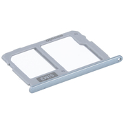 Γνήσιο Original Samsung Galaxy J7 (2017) SM-J730F Sim Card Tray DUAL HOLDER Θήκη κάρτας Silver Blue Μπλε Ασημί GH64-06280B