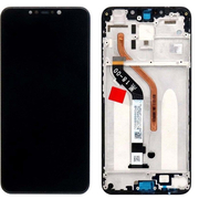 OEM HQ Xiaomi Pocophone F1 Lcd Display Assembly Screen Οθόνη + Touch Screen Digitizer Μηχανισμός Αφής + Frame Σασι Πλαίσιο Μαύρο Black (Grade AAA+++)