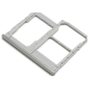 Γνήσια Original Samsung Galaxy A40 2019 (SM-A405F) Sim Tray Cover Assy - SD Card , Υποδοχέας Κάρτας Σιμ & Κάρτας Μνήμης - Κάλυμμα Silver White (Service Pack By Samsung) GH98-44303B