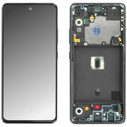 Γνήσια Original Samsung Galaxy A51 5G 2020 (SM-A516F) Super AMOLED Οθόνη LCD Display Screen + Touch Screen DIgitizer Μηχανισμός Αφής Black (Service Pack By Samsung) GH82-23100A