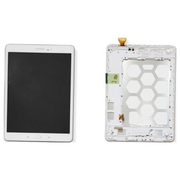 Γνήσιο Original Samsung T550 Galaxy TAB A 9.7" Lcd Display Screen Οθόνη + Touch Screen Digitizer Μηχανισμός Αφής + Frame Πλαίσιο White (Service Pack By Samsung) GH97-17400C