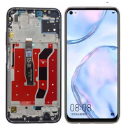 HQ OEM Huawei Huawei P40 Lite (JNY-L21A / B L01A), Nova 6 SE (JNY-AL10 JNY-TL10), LTPS IPS LCD Display Assembly Οθόνη + Touch Screen Digitizer Μηχανισμός Αφής + Frame Πλαίσιο Black (Premium A+)