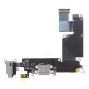 OEM HQ 6 Plus Dock Charge Connector flex and Headphone Jack Grey Καλωδιοταινία φόρτισης & Υποδοχή Ακουστικών