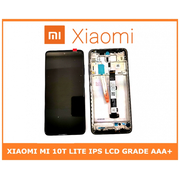 HQ OEM Xiaomi Mi 10T Lite, Mi10T Lite, IPS LCD, 120Hz, HDR10, LCD DISPLAY SCREEN + TOUCH SCREEN DIGITIZER ΜΗΧΑΝΙΣΜΟΣ ΑΦΗΣ + FRAME ΠΛΑΙΣΙΟ PEARL GRAY (GRADE AAA+++)