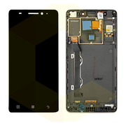 Γνήσια Original Lenovo A7000 Οθόνη LCD Display Screen + Touch Screen Digitizer Μηχανισμός Αφής + Πλαίσιο Σασί Frame Black