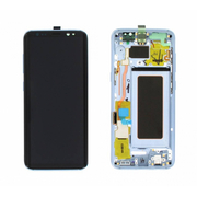 Γνήσια Original Samsung Galaxy S8 G950F G950 Οθόνη LCD Display Screen + Touch Screen DIgitizer Μηχανισμός Αφής + Frame Πλαίσιο Blue GH97-20457D