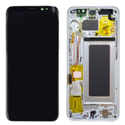 Γνήσια Original Samsung Galaxy S8 G950F G950 Οθόνη LCD Display Screen + Touch Screen DIgitizer Μηχανισμός Αφής + Frame Πλαίσιο Silver GH97-20457B