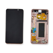 Γνήσια Original Samsung Galaxy s9 G960F Οθόνη LCD Display Screen + Touch Screen DIgitizer Μηχανισμός Αφής + Frame Πλαίσιο GH97-21697E Gold