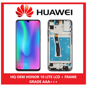 HQ OEM Huawei Honor 20 Lite (HRY-LX1T), Honor 10 Lite (HRY-LX1, HRY-LX1MEB)​ Lcd Screen Display Οθόνη + Touch Screen Digitizer Μηχανισμός Αφής + Πλαίσιο Frame Bezel Black (Premium A+)