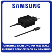 Original Γνήσιο Samsung PD 45W Wall Charger USB-C Φορτιστής Ταξιδιού TA845XB White Άσπρο (Service Pack by Samsung)