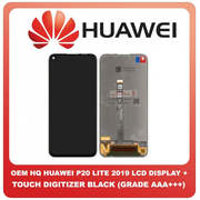 OEM HQ Huawei P20 Lite 2019 (GLK-L21) LCD Display Screen Οθόνη + Touch Screen Digitizer Μηχανισμός Αφής Black Μαύρο (GRADE AAA+++)