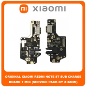 Original Γνήσιο Xiaomi Redmi Note 8T, Redmi Note8T (M1908C3XG) Καλωδιοταινία Φόρτισης SUB Charging Board (Charge Connector Dock Flex) + Mic Μικρόφωνο (Service Pack By Xiaomi)