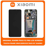 Original Γνήσιο Xiaomi Poco F2 Pro M2004J11G Pocophone LCD Display Assembly Screen Οθόνη + Touch Screen Digitizer Μηχανισμός Αφής + Frame Πλαίσιο Cyber Gray Γκρι 56000G0J1100 (Service Pack By Xiaomi)